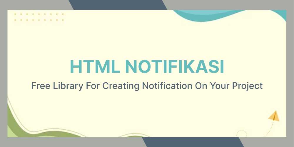 HTML Notifikasi